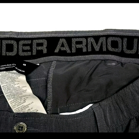 Under Armour Mens Golf Pants 48 X 29 Gray Match Play Flat Front Stretch Vented - Picture 6 of 7